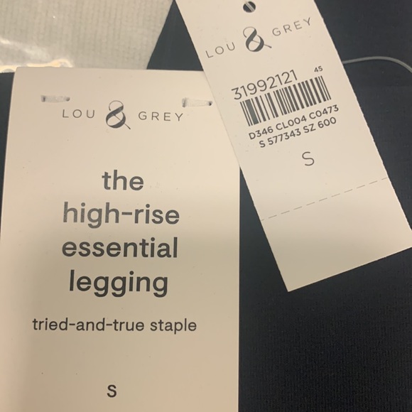 NWT Lou Grey high rise essential legging, Navy, S - Picture 3 of 3